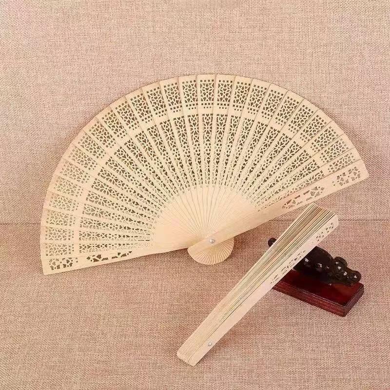 Duftender Holzfächer Faltfächer Handfächer Hochzeitsfeier Heimdekoration Ornamente Geschenk Hochzeitsfeier Zubehör