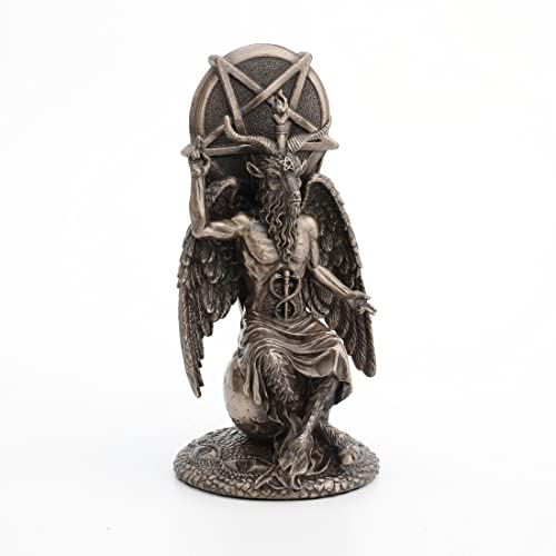 Veronese Design 8 1/2 Inch Baphomet Sitting On The