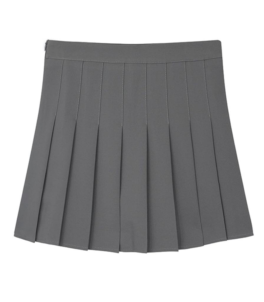 High School Girl Cosplay Uniform Sailor Uniform JK Uniform Girls High School Uniform Set JK Gakuran Grey 2XL [Wuzfully] 3-Piece