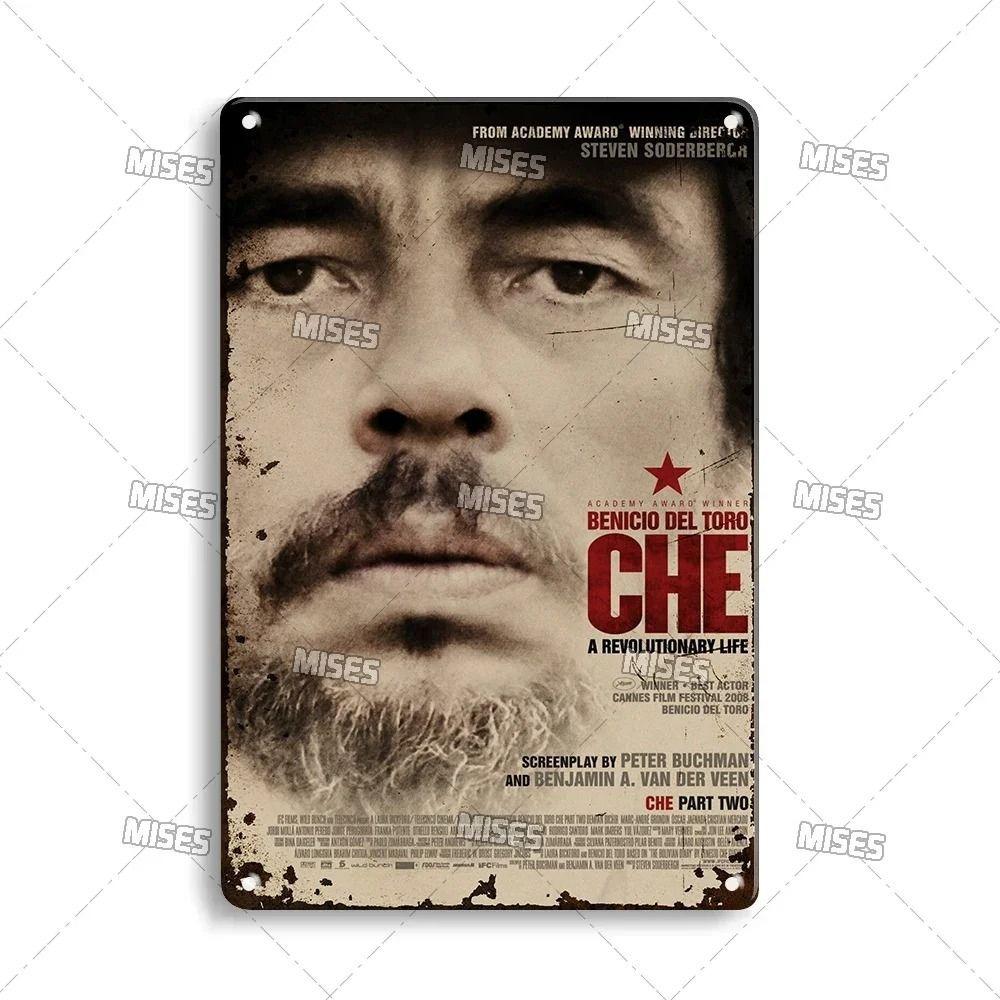 Retro Metalowy Znak Che Guevara Dekoracja Ścienna Sztuka Vintage Plakat Cynowy 20x30 cm