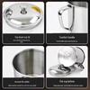 High-Quality Stainless Steel Water Cup with Handle for Kindergarten and Home Use