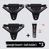 Set da 3 pezzi, fixed wall grip