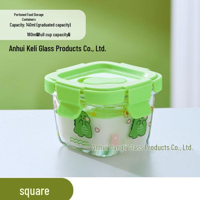 Abay Baby Glass Food Storage Container Set