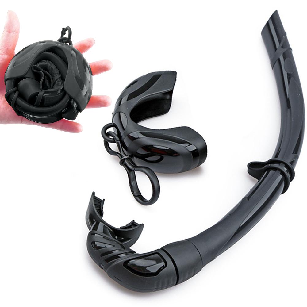 Diving Snorkel Waterproof Portable Foldable Multi-color Silicone Freediving Snorkel For Swimming Diving