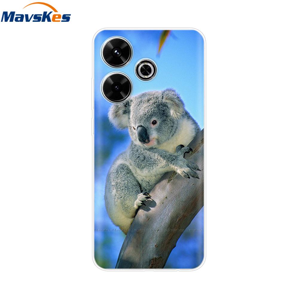 Case for Xiaomi Poco M6 4G Capa For Funda de teléfono Redmi 13 4G Back Cover For Etui Xiaomi Redmi 13 PocoM6 4G Phone Coque Para
