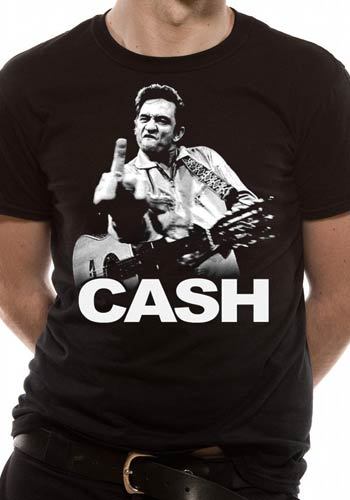Officially Licensed JOHNNY CASH FINGER Music T-Shirt S-XXL M