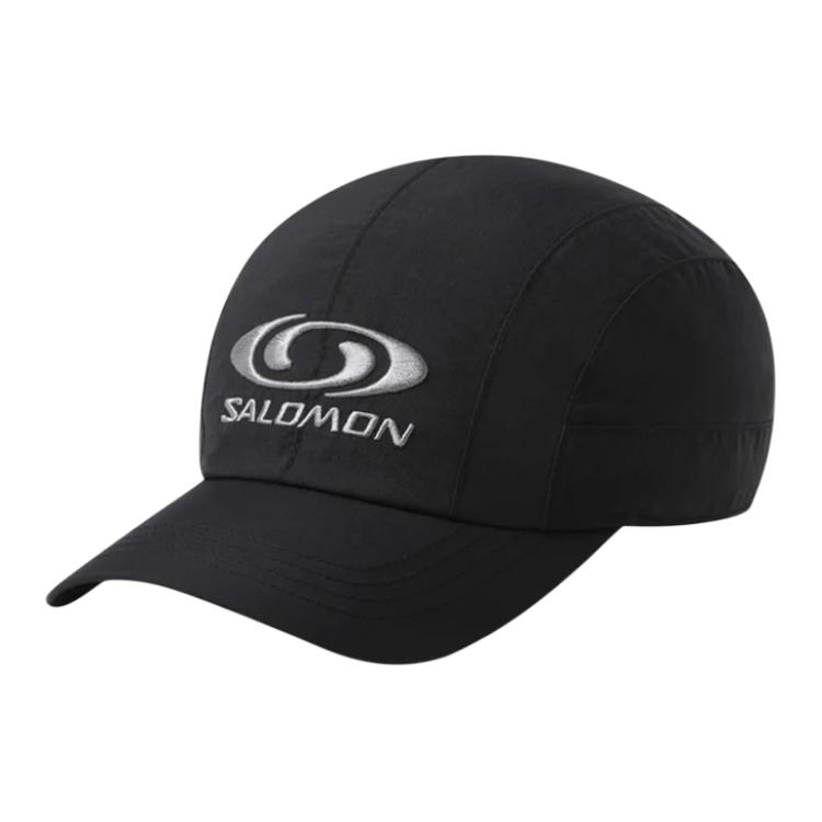 SALOMON Nylon Baseball Caps Unisex Black ld0078400 OSFA