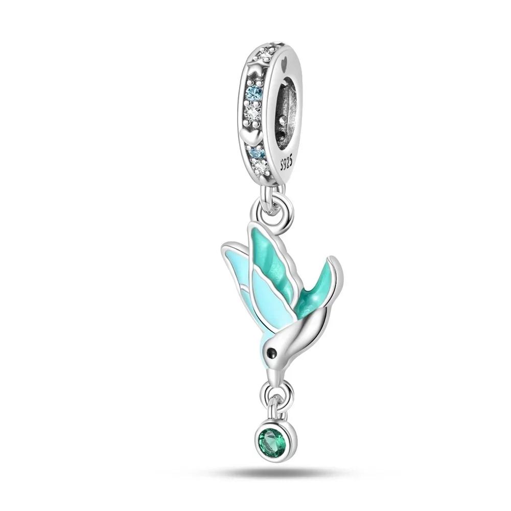 Serie Charmscoppergreen Ciondolo Foglia di Monstera Perline Originali per Braccialetti per Donne Creazione di Gioielli Regali