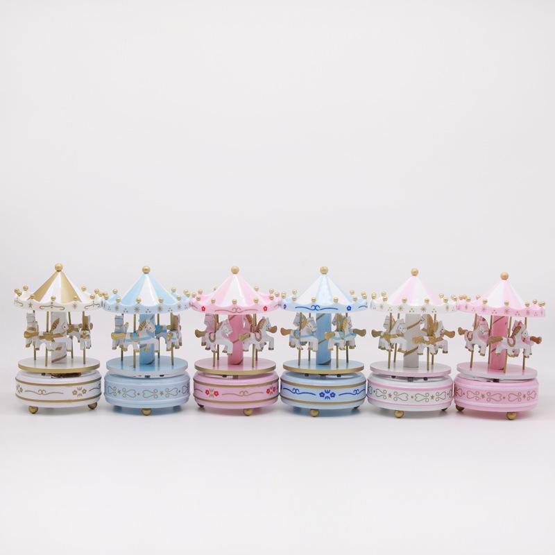 Music Box Carousel Birthday Cake & Christmas Decoration Gift