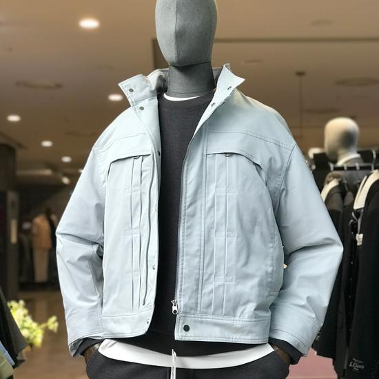 Utility Overfit Light Gray 5-Piece Jacket GBS22209