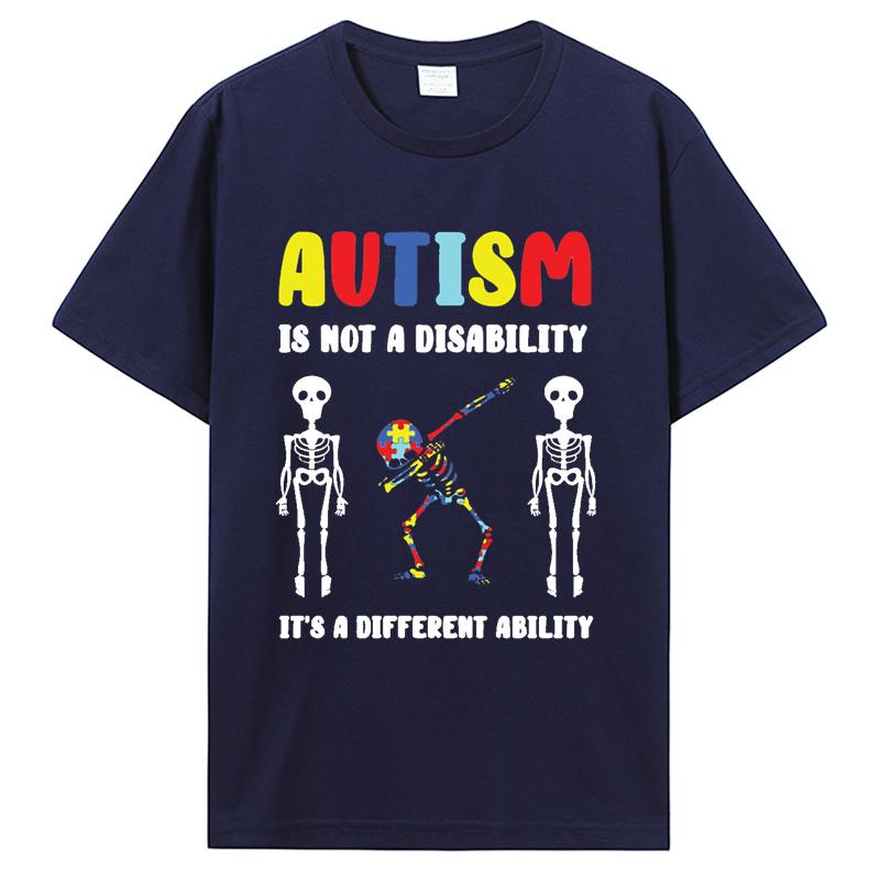 Autismus To Není Postižení Vtipná Kostra Povědomí o Autismus Tričko Estetické Neurodivergentní Tričko Top pro Sociálního Pracovníka