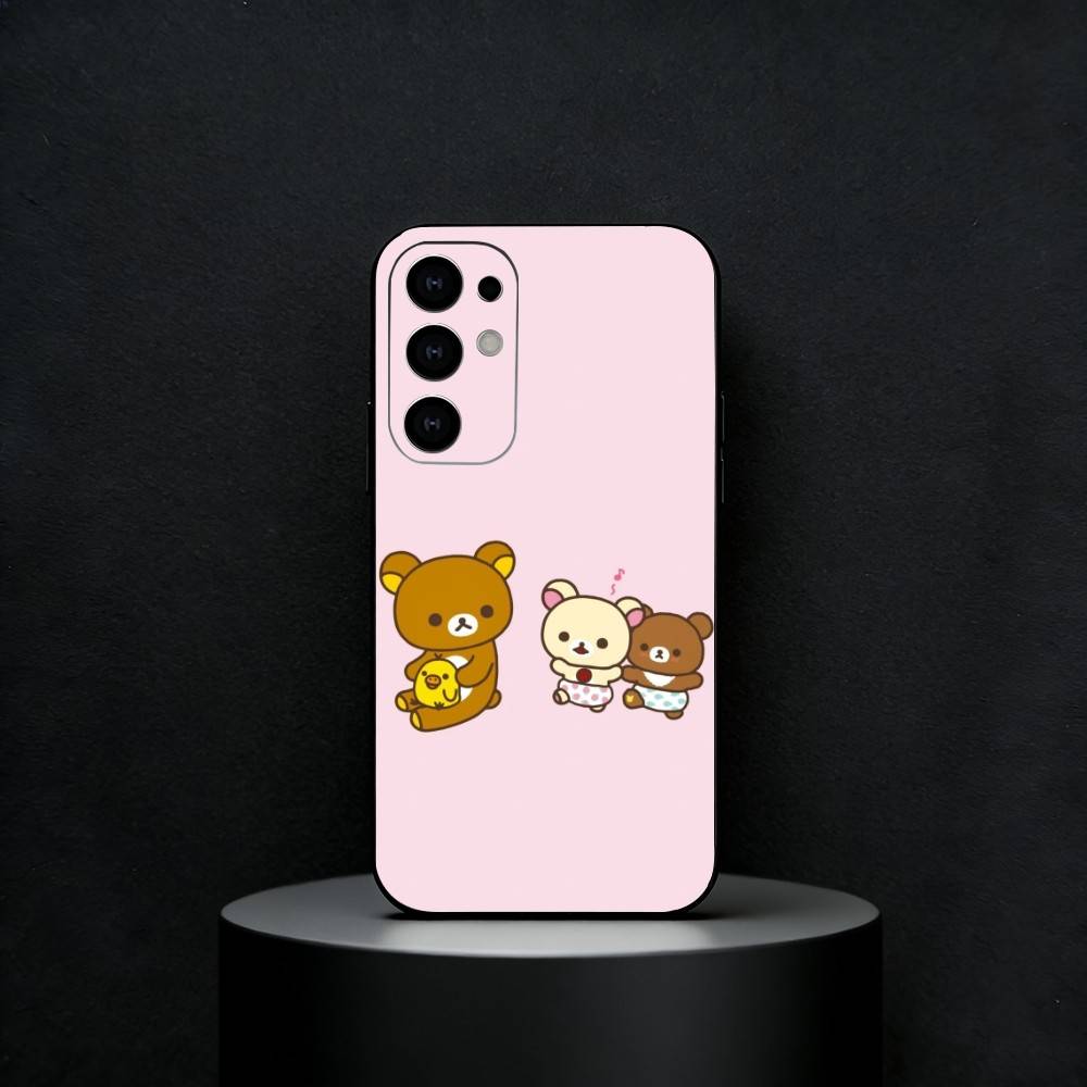 Relax K-kuma R-Rilakkuma  Phone Case For Samsung S25,S24,S21,S22,S23,S30,Ultra,S20,Plus,Fe,Note,5G Black Cover Samsung S235G