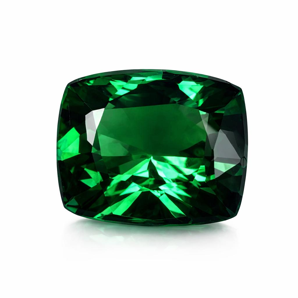 

Cushion Cut Jwelery Making 10 Ct Natural Garnet Green CERTIFIED Loose Gemstone 13 mm approx зелений