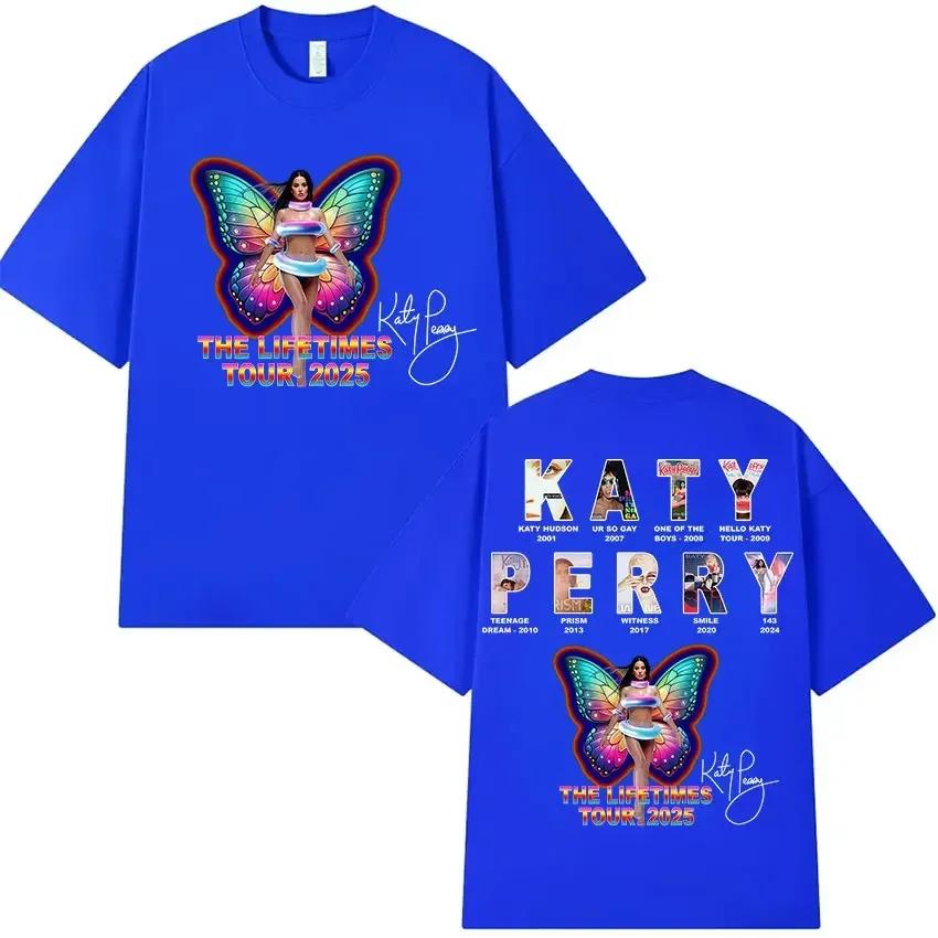 Katy Perry The Lifetimes Tour 2025 Merch T Shirt Unisex Wounisex Fashion Aesthetic Clothing Tshirts Vintage Oversized Cotton Tshirt