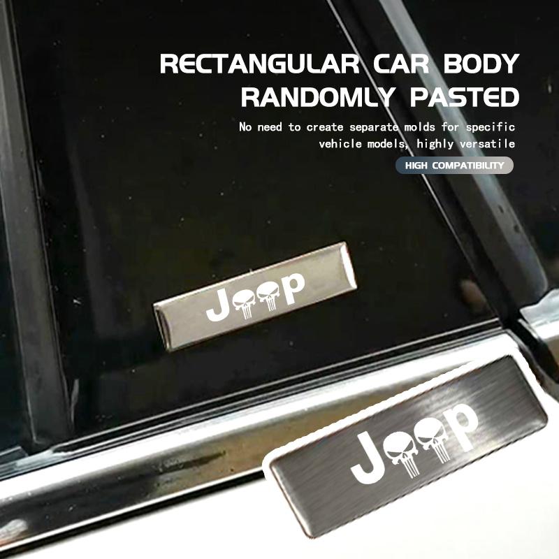 Car Trunk Body Sticker Aluminum Alloy Emblem Auto Stickers For Jeep Compass Renegade Cherokee Wrangler JK Patriot Liberty ALZ1