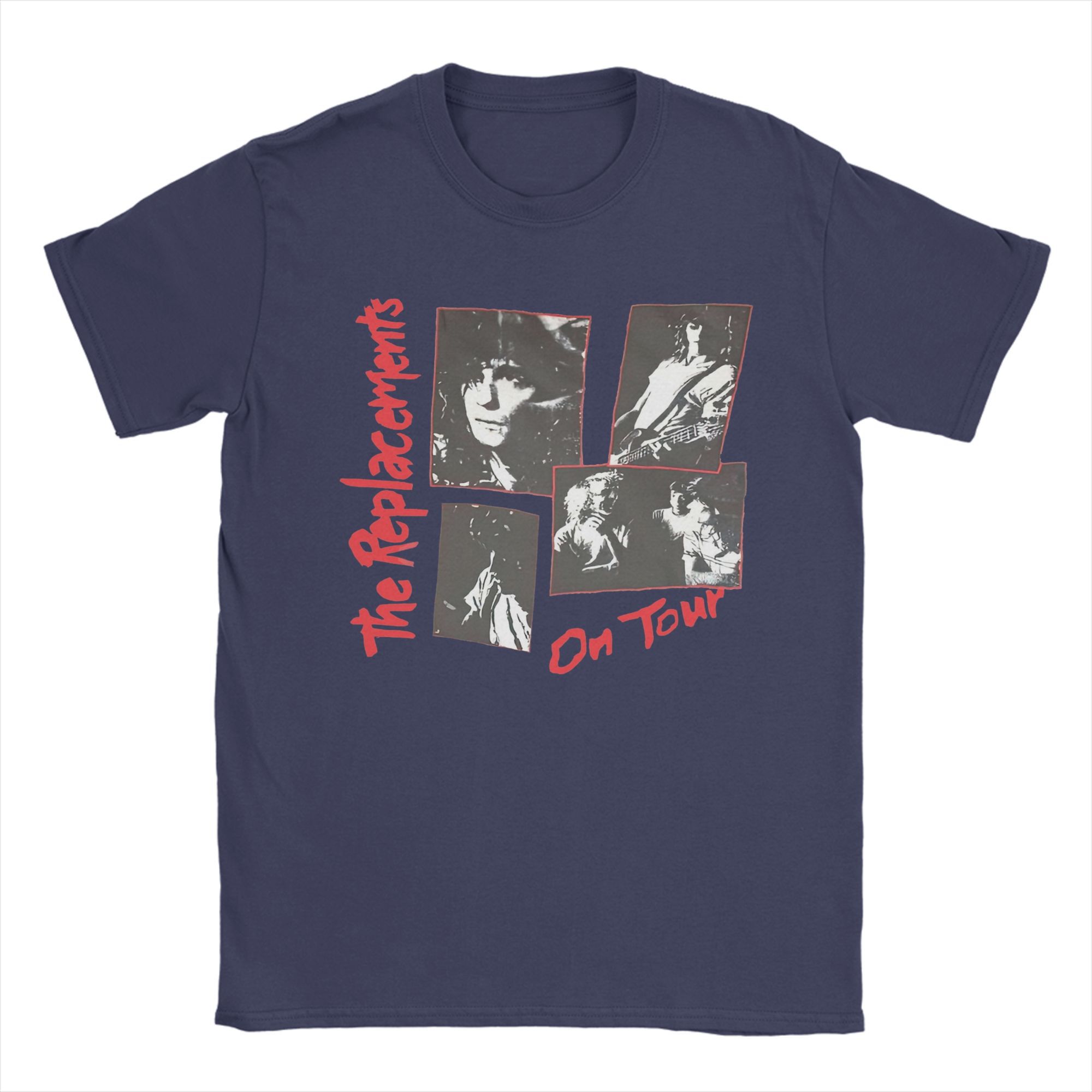 

The Replacements Vintage T Shirts Men Cotton Hipster T-Shirts Round Collar Tee Shirt Short Sleeve Clothes Big Size 4XL