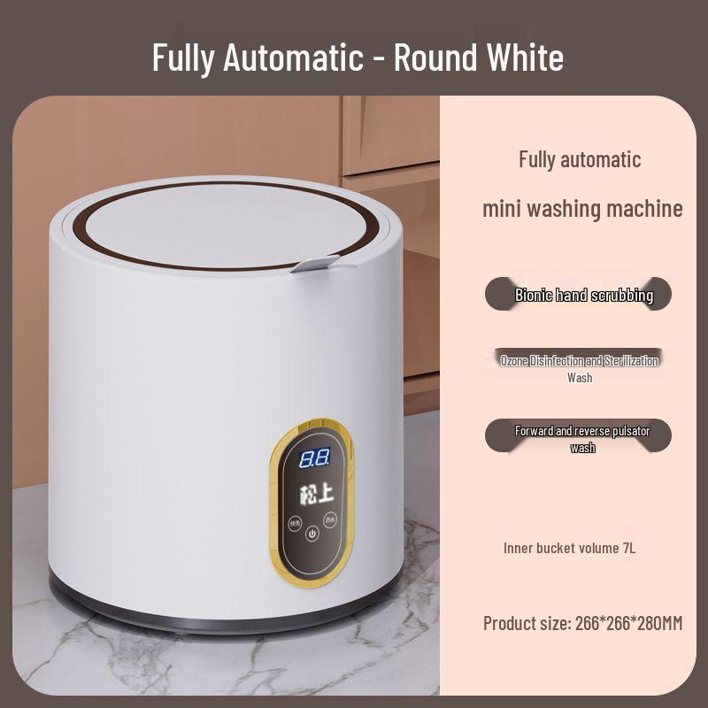 Compact Semi-Automatic Wash & Dry Combo for Baby Clothes, Underwear & Socks - Portable Dorm Laundry Solution