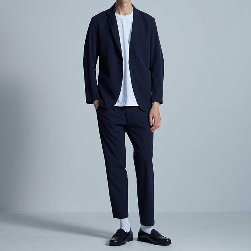 [Gunze] tailored jacket BODY WILD/Body Wild lightweight quick drying stretch material Washable men's dark navy