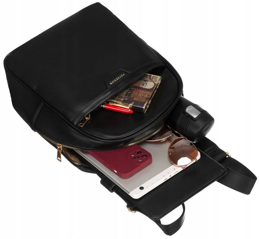 Spacious Women's Backpack Made of Eco-leather - Peterson
