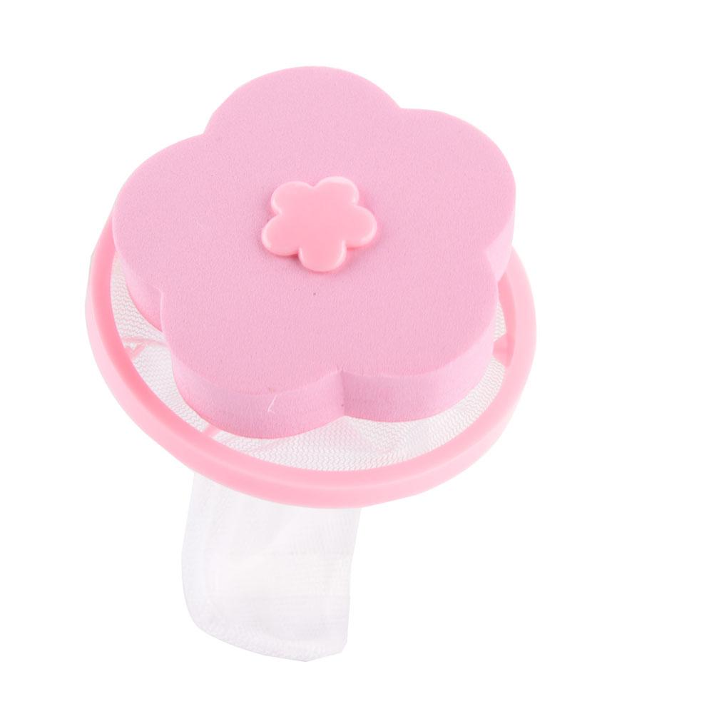 Flower Washing NaMachine Hair Removal Laundry Floating Filter Mesh Bag sy to Cln Pink