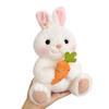 Adorable Rabbit Plush with Carrot & Scarf - Perfect Easter Gift for Girls