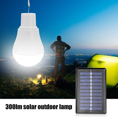 Lampada Solare da Esterno 5V 15W 300LM Alimentata ad Energia Solare Portatile Ricaricabile USB Luci LED a Lunga Durata a Basso Consumo