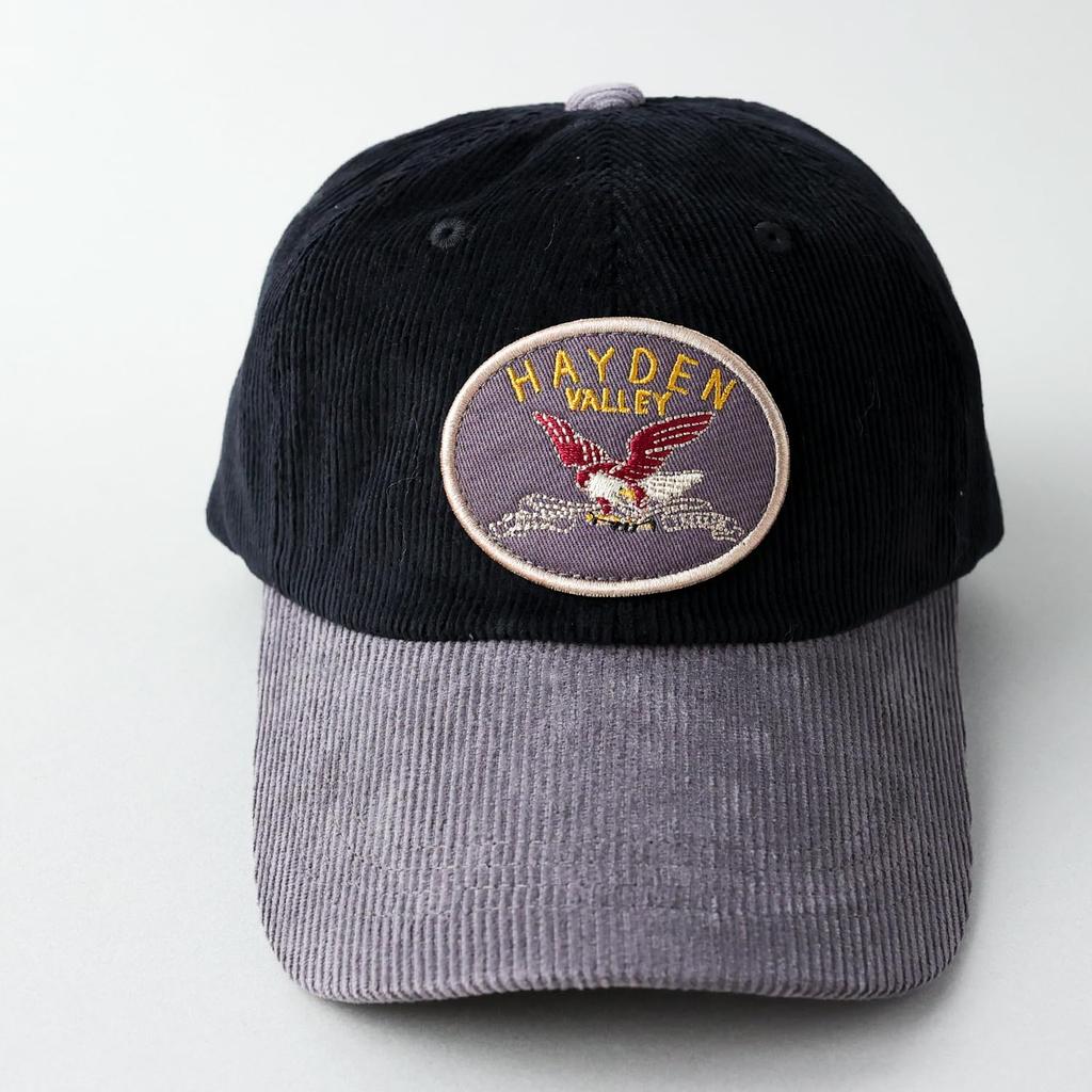 AVIREX Corduroy Military Low Military Baseball Black Cap, Cap, Men's, Fall/Winter, AIRFORCES,