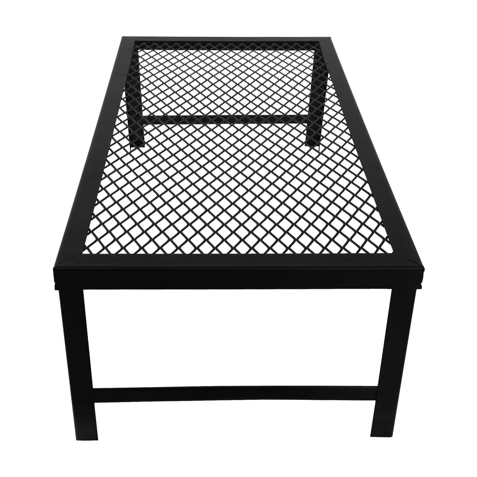 

Folding Camping Grill, Foldable Grill Rack, Portable Barbecue Net Table Portable Mesh Tabletop for Outdoor Barbecues, Picnics чёрный