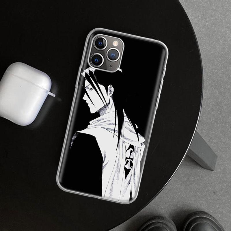 Bleach Kuchiki Byakuya Phone Case Cover for iPhone 11 12 13 Mini 14 15 Plus 16 Pro Max 17 Air 7 8 + SE Art Customized Fundas 11