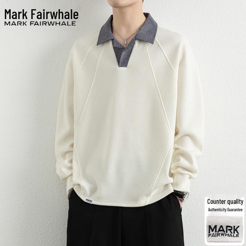 MARK FAIRWHALE Men's Casual Pullover Sweatshirt