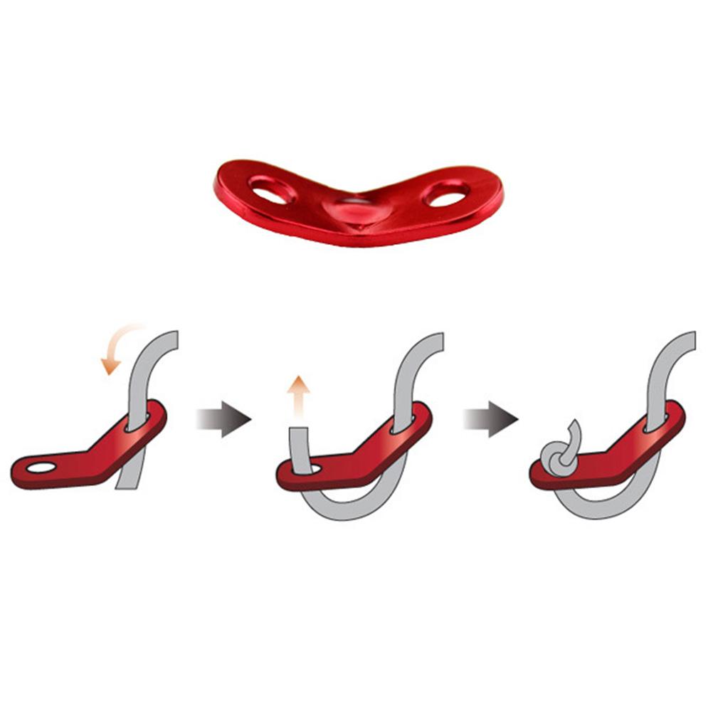 10 Pcs Aluminum Guyline Adjuster Cord Tent Wind Buckle Hook Rope Small Carabiner Fastener
