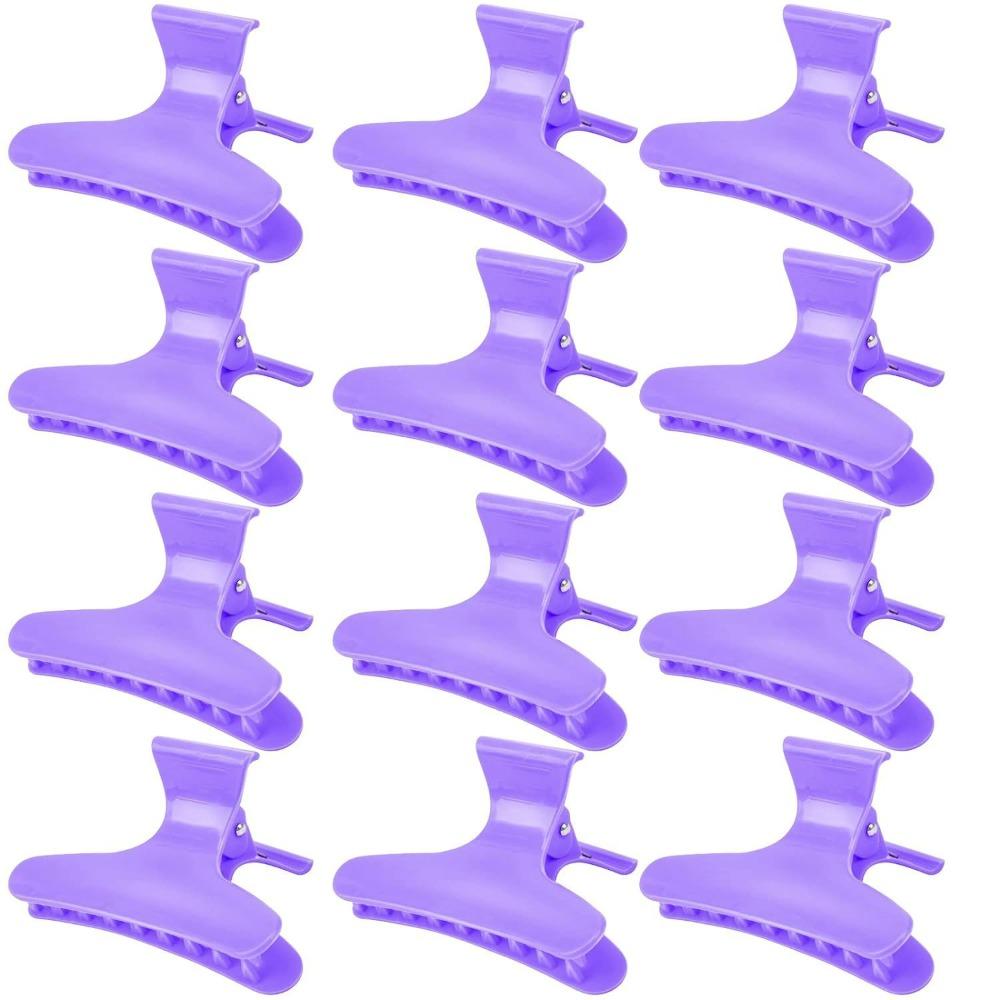 12Pcs Hairpins Hair Section Clamps Claw Clamps Claw Hair Clips New Butterfly Hair Clips Salon Use