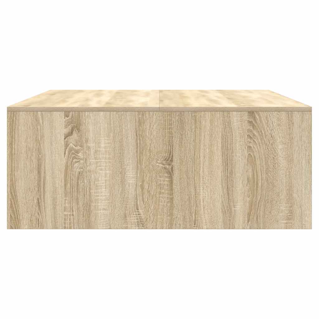 Coffee Table with Drawers Sonoma Oak 100x100x40 Cm