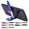 4 In 1 Night Read Writing Pencil with LED Flashlight Folding Phone Holder Stylus Pen for Touch Screen Devices for Office Workers