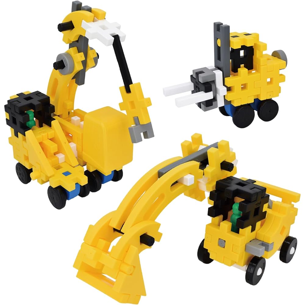 Gakken New Block Build Construction Set 20 Types 59 Pieces with Play Mat for Ages 2 and Up