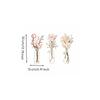 Botanical Metal Wall Decorations Layered Art with Vase Shaped
