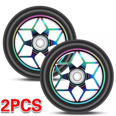 Ložisko rychloběžné kolečko na skateboard vysoce kvalitní materiál 110mm kladka freestyle koloběžka