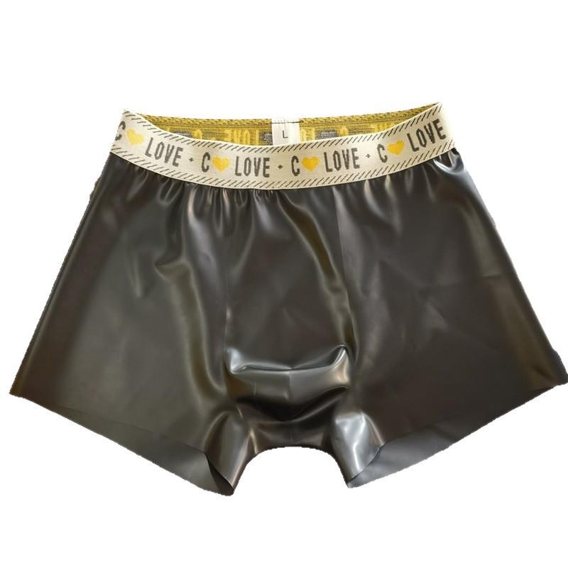 Fetisch Latex Enge Höschen Herren Durchsichtige Gummi Unterwäsche Boxershorts Sexy Hodensack U Konvex Beutel Unterhose Porno Nachtwäsche