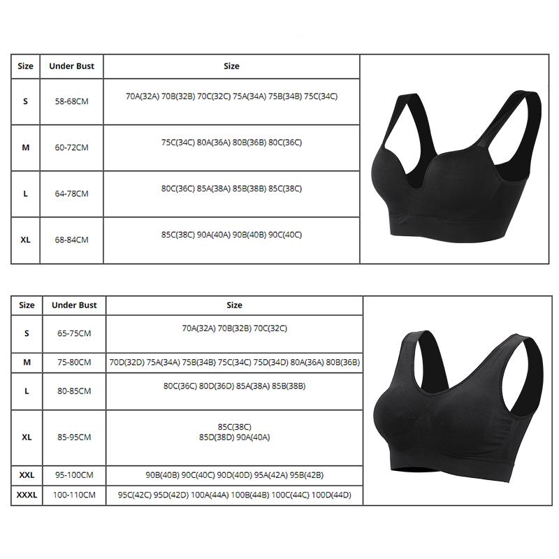 Reggiseno Sportivo Senza Fili da Donna Fitness Corsa Canotta Intimo Allenamento in Palestra Top Imbottiti Bralette Traspirante Reggiseno Push Up