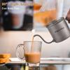 400ml Pour Over Kettle Gooseneck Coffee Kettle Ti Folding Handle Water Kettle with Lid
