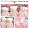 BCOATH 3-Piece Pearl Fleece Bear Mini Doll, Wedding Favor, Mini Stuffed Bear, Plush Toy, Small Bear, Small Plush Toy