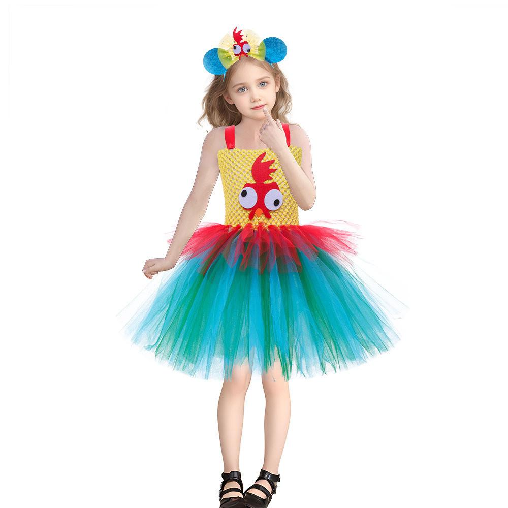 Traje de Ballet de Niña Aventura en el Océano de Moana Con Falda de Tul Para Actuación Infantil