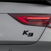 3D Black Chrome Silver Metal Logo Emblem Badge Decal Car Sticker for Kia K3 Car Accessories WR8
