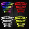Car Wheel Rim Sport Curve Reflective Vinyl Sticker Waterproof High Temp Brake Caliper Decorative Auto Mod Accessory