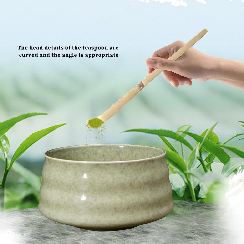 QuiExact 4-Piece Matcha Set, Includes Matcha Bowl, Tea Ceremony Utensils, Matcha Whisk, Chashaku, Tea Scoop, and Matcha Whisk Set. Perfect for Tea