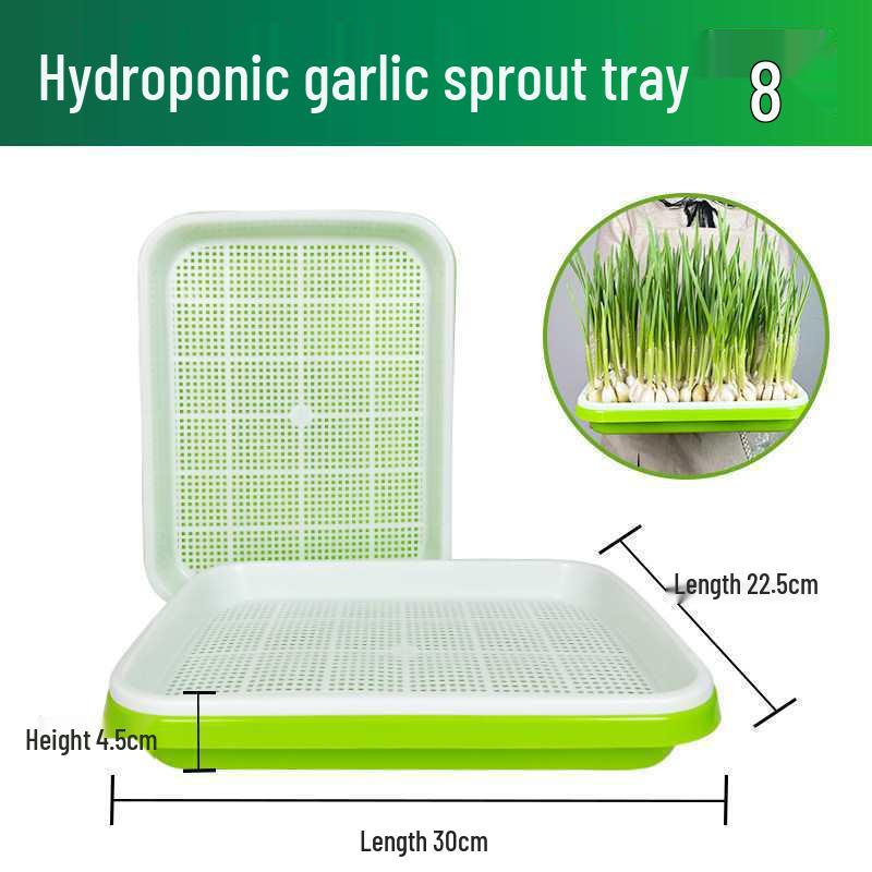 Garlic & Pea Sprouts Hydroponic Tray - Seedling & Sprouting Tool