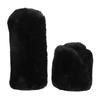 Solid Soft Warm Long Wool Fuzzy Steering Wheel Cover Handbrake Cover Gear Covers Car Accessory Sheep Fur Plush Protector Cover