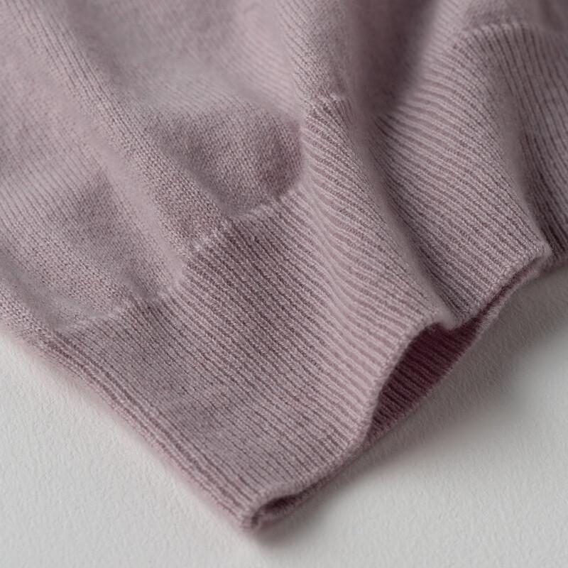 Men's Round Neck 100% Cashmere Long Sleeve Knit Sweater