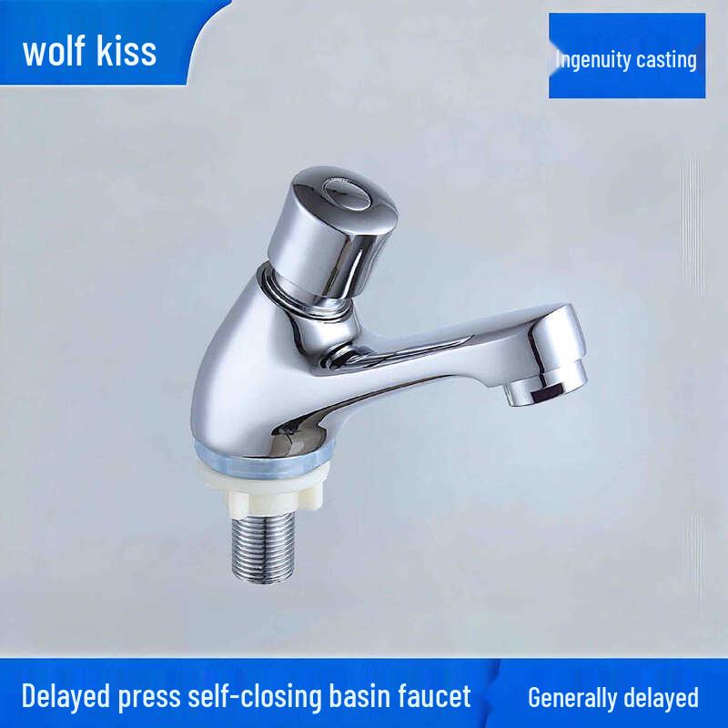 Self-Closing Push-Button Single Cold Basin Faucet