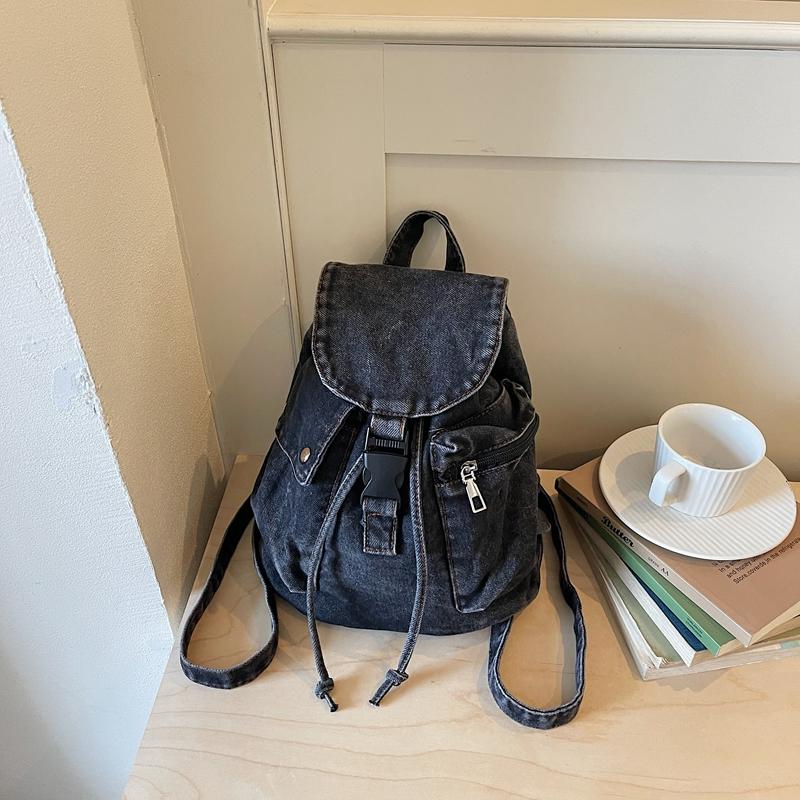 Denim Rucksack Große Kapazität Schüler Klassen Schultasche